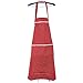 JOJO STYLE Apron with two pockets – Kitchen and Cooking Apron - Adjustable Neck Strap with long ties – Adapt to all ages people - Red