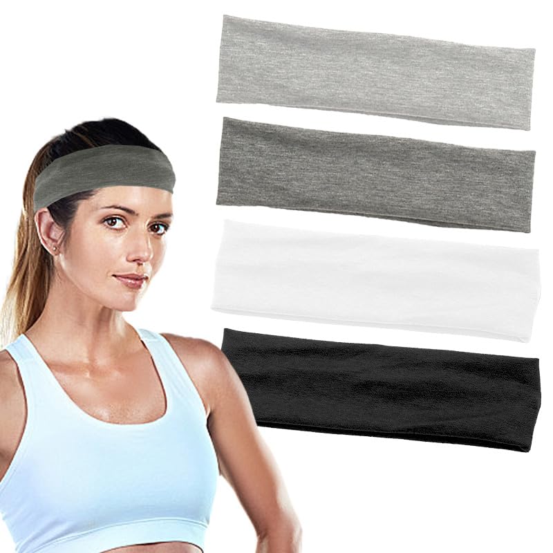 4 Fasce Per Capelli Sportive Per Ragazze - Antiscivolo, Elastiche - Per Yoga, Corsa, Ginnastica - Regolabili - Foto 4