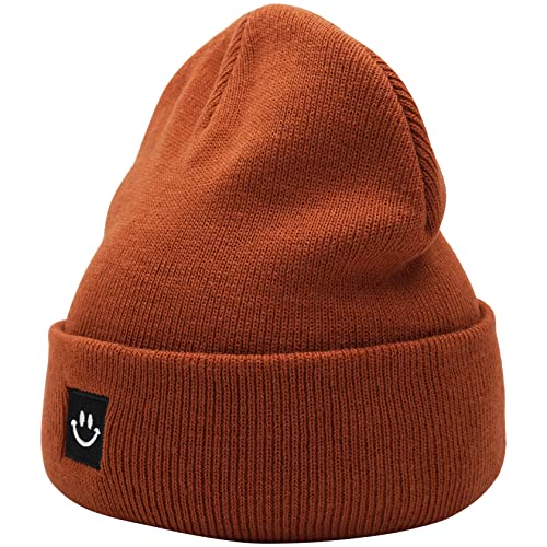 Image of 55cube Knit Beanie Hat Cuffed Plain Skull Cap for Men Women