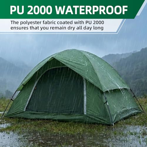 Camping Tent for 2 Person, 4 Person - Waterproof Two Person Tents for Camping, Small Easy Up Tent for Family, Outdoor, Kids, Scouts in All Weather and All Season by Clostnature image 3