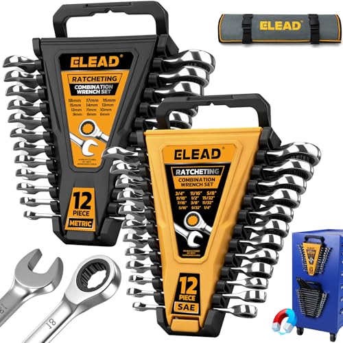 ELEAD 24-Piece Ratcheting Wrench Set
