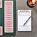 Best Paper Greetings Contract Bridge Score Pads with Scoring Rules - 250 Sheets, 5 Pads, 5.5 x 8.5 in - White Paper - Bridge Score Sheets & Tallies - Game Supplies