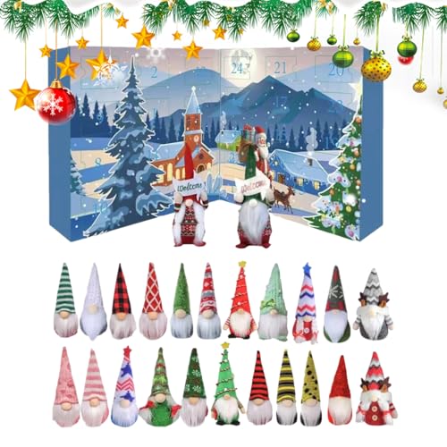 Figurines de nains du calendrier de l'Avent 2025, décoration festive haut de gamme pour la maison