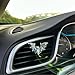 ORIESSE Bat Air Vent Clip Car Air Freshener Outlet Clips Natural Abalone Shell Seashell Color Vampire Bat Car Accessories Gothic Car Decor Refillable Car Diffuser Clips (Small Bat)