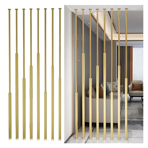 Poteaux de séparation du sol au plafond dorés de taille personnalisée pour hôtel