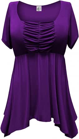 Sanctuarie Designs Women's /4X/ Dark Purple Slinky Babydoll Plus