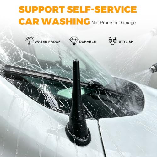 Image of 3.8 Inch Short Antenna for 2013-2026 Ford Transit 150 250 350 | Antenna Replacement Car Wash-Proof Radio Antenna Truck Antenna ToyotaTundra Accessories