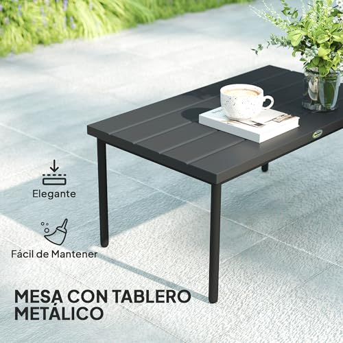 Outsunny Conjunto de Jardín Exterior de Ratán Sintético de 4 Piezas Muebles de Jardín Exterior Incluye 1 Sofá Doble 2 Sillones y Mesa de Centro con Cojines Natural y Gris - imagen 8