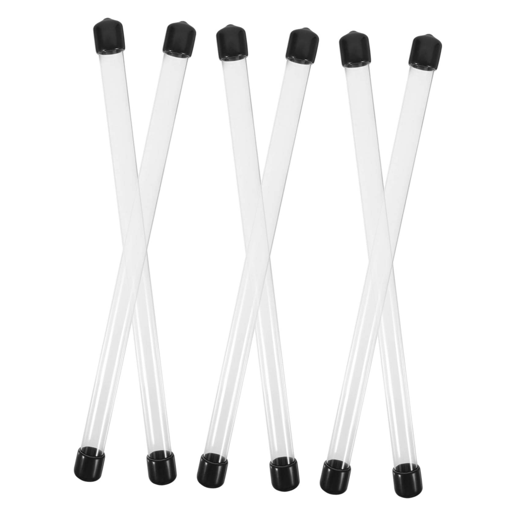 KICHOUSE Storage Tube Set 230x12mm Round Plastic Storage Tube Lids Storage Containers Lids for Small Items