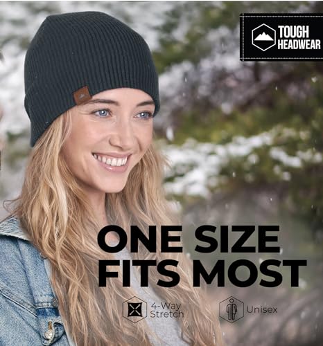 Beanie for Women - Warm Winter Hats for Men, Knit Hat for Cold Weather, Soft Ribbed Beanie Cap & Lightweight Toboggan Hats - Image 5
