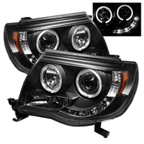Spyder Auto 5011916 Led Halo Projector Headlights Black/Clear #TOP1