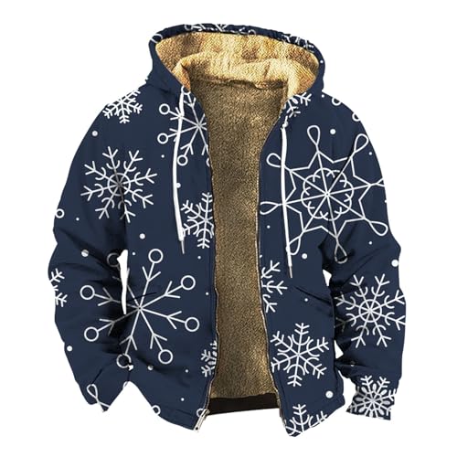 Manteau d'hiver de Noël homme imprimé pour vos soirées festives