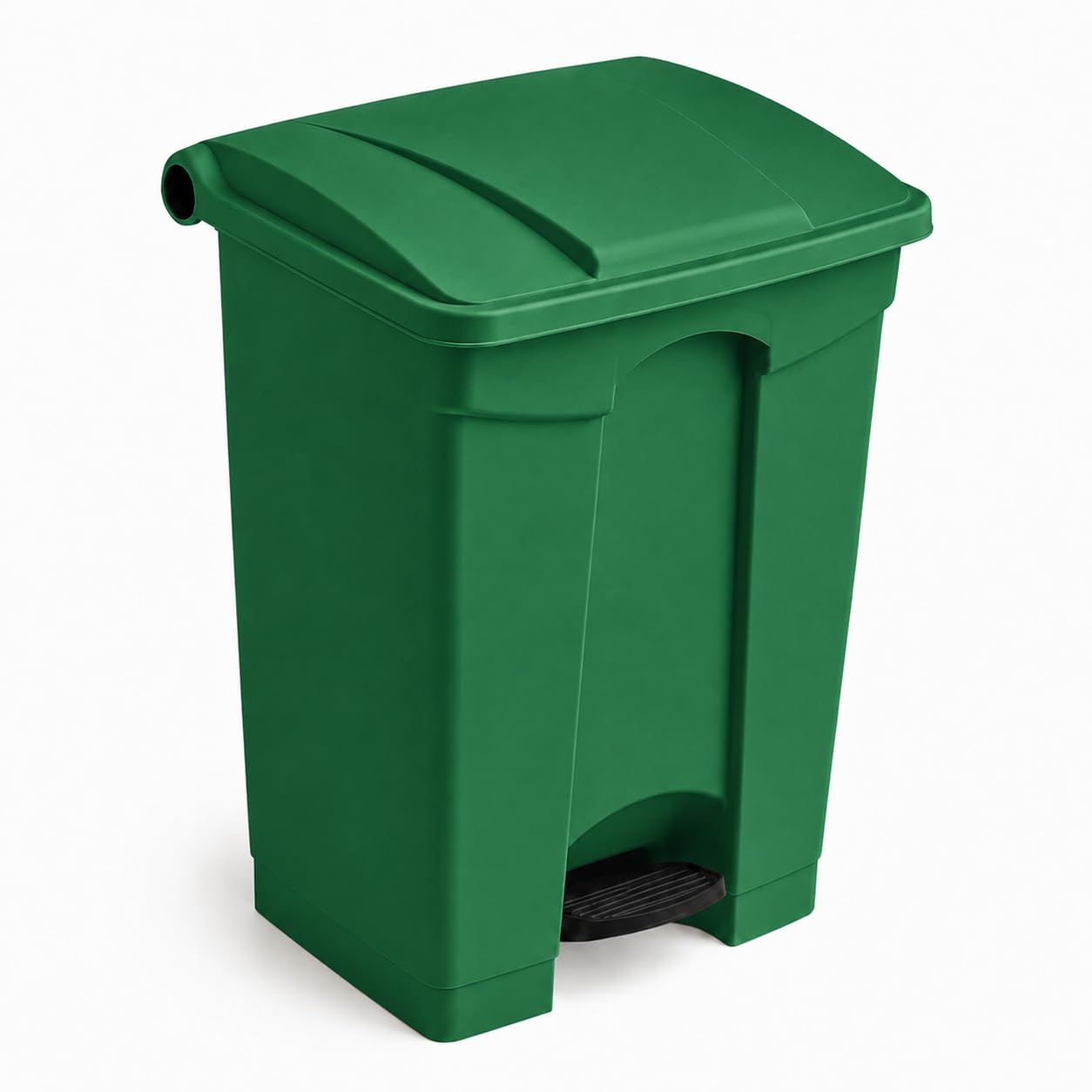 Rectangular Step-On Trash Can by Glownary – 18 Gallon, 18.0 gallons, Resin, Green, Model 475stpkt18gn