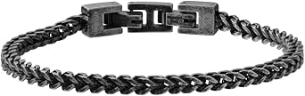Van Heusen Mens Stainless Steel Franco Chain Bracelet