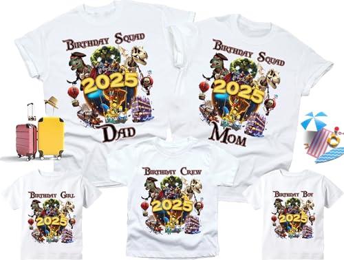 2025 Epic Pirate Adventure Family Superhero Squad, Pirate Crew Matching Tees, Personalized Family Vacation Shirts, Park Adventure Trip Tee. Spring Break Shirt DT349 White3