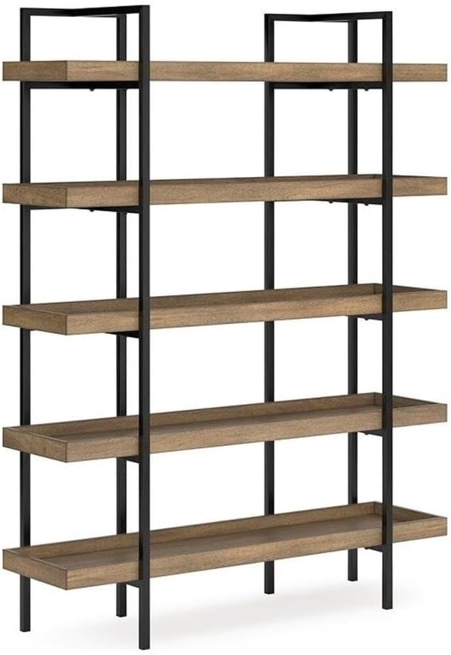 Signature Design by Ashley Valehurst 76" Bookcase in Light Brown