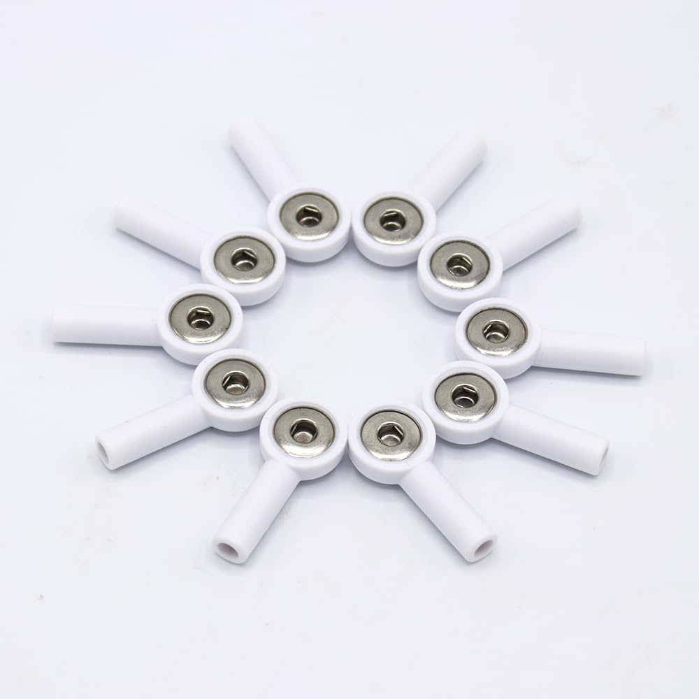 Skmeditec Adattatore Elettrodi banana da 10 pezzi con connessione universale da 4,0 mm per adulti/pediatrici, sostituzione per 900178-003