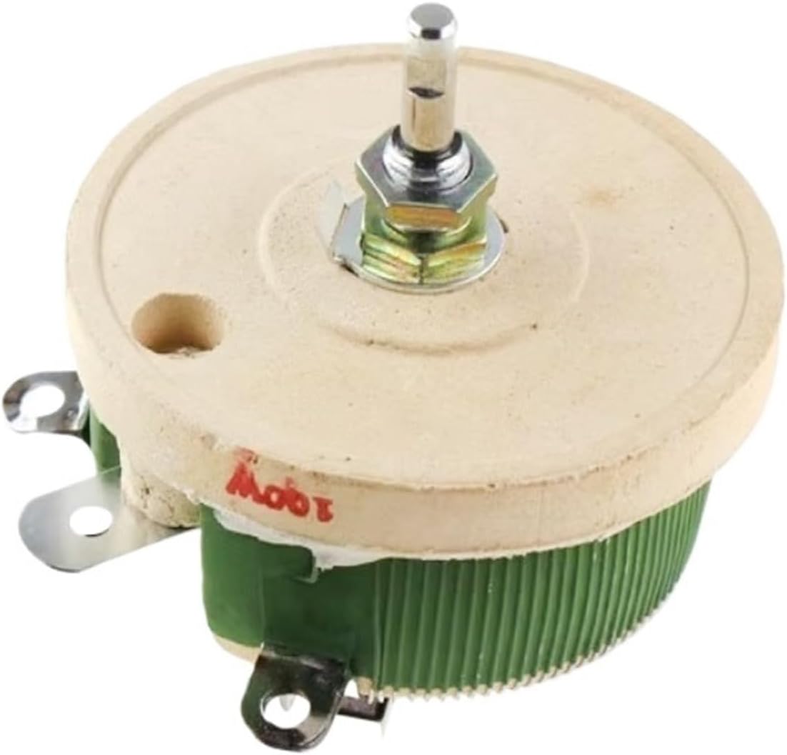 1pc 100W BC1 Wire-Wound Disc Rheostat 1Ω-3kΩ Slide Resistor(100R)