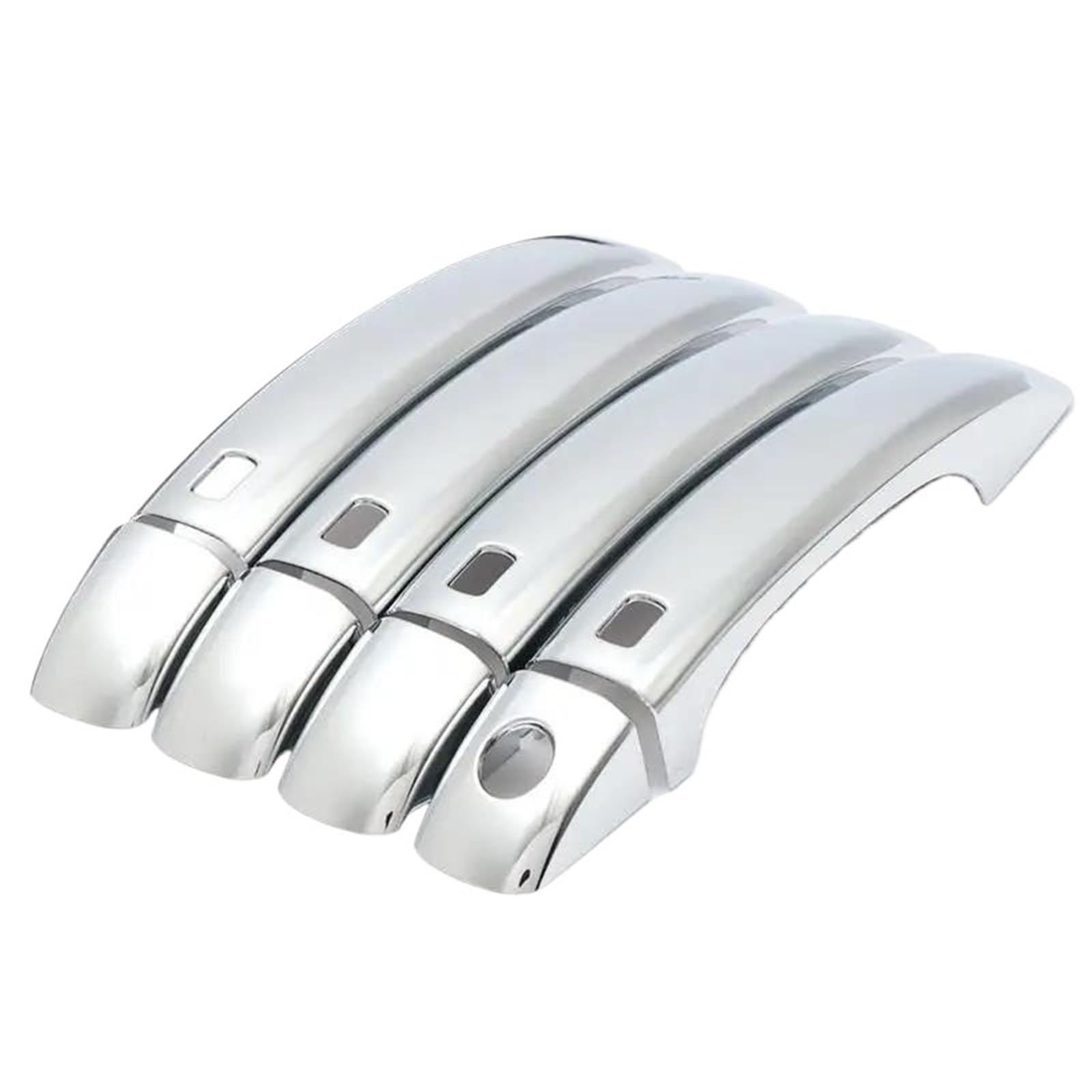 Zhqdrcy Silver Handle Door Open Handles For A4 B8 For Q5 For Q3 2009-2016 Car Door Handle Cover Trim Sticker
