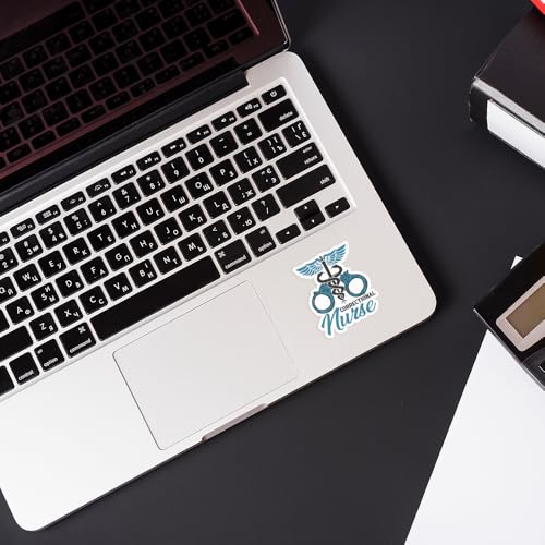 Image of SODAVA 3Pcs Correctional Nurse Sticker, Medical Correctional Nursing Prisoners Cuffs Jail Hospital Stickers for Laptop Water Bottle Phone Accessory Boat Car Bumper Window Helmet, Stickers