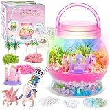 MELAND Unicorn Terrarium Kit for Kids, Craft Kits for Kids Girls Birthday Christmas Presents, Unicorn Toys Gifts for Girls 5 6 7 8 + Years Old