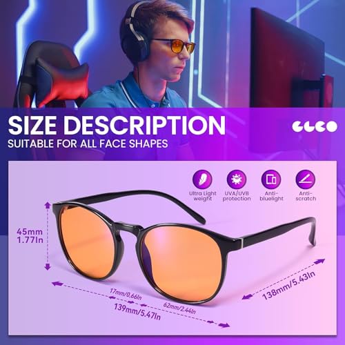 Image of IBOANN Chic & Comfy Blue Light Glasses for Women - 3-Pack Round Frames, Screen-Ready Style with UV Protection Coating