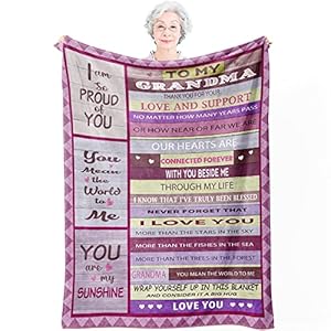 RFHBP Grandma Gifts Blanket, Best Grandma Birthday Gifts for Grandma from Grandchildren, Great Grandmother Gift, Happy…