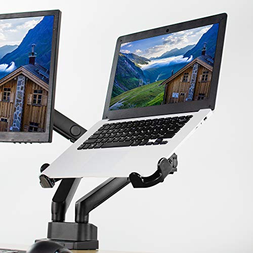 Image of VIVO Adjustable 11 to 17 inch Laptop Holder (Only) for VESA Compatible Monitor Arms | Notebook Adapter for VESA Monitor Mounts up to 100x100mm (Stand-LAP4)