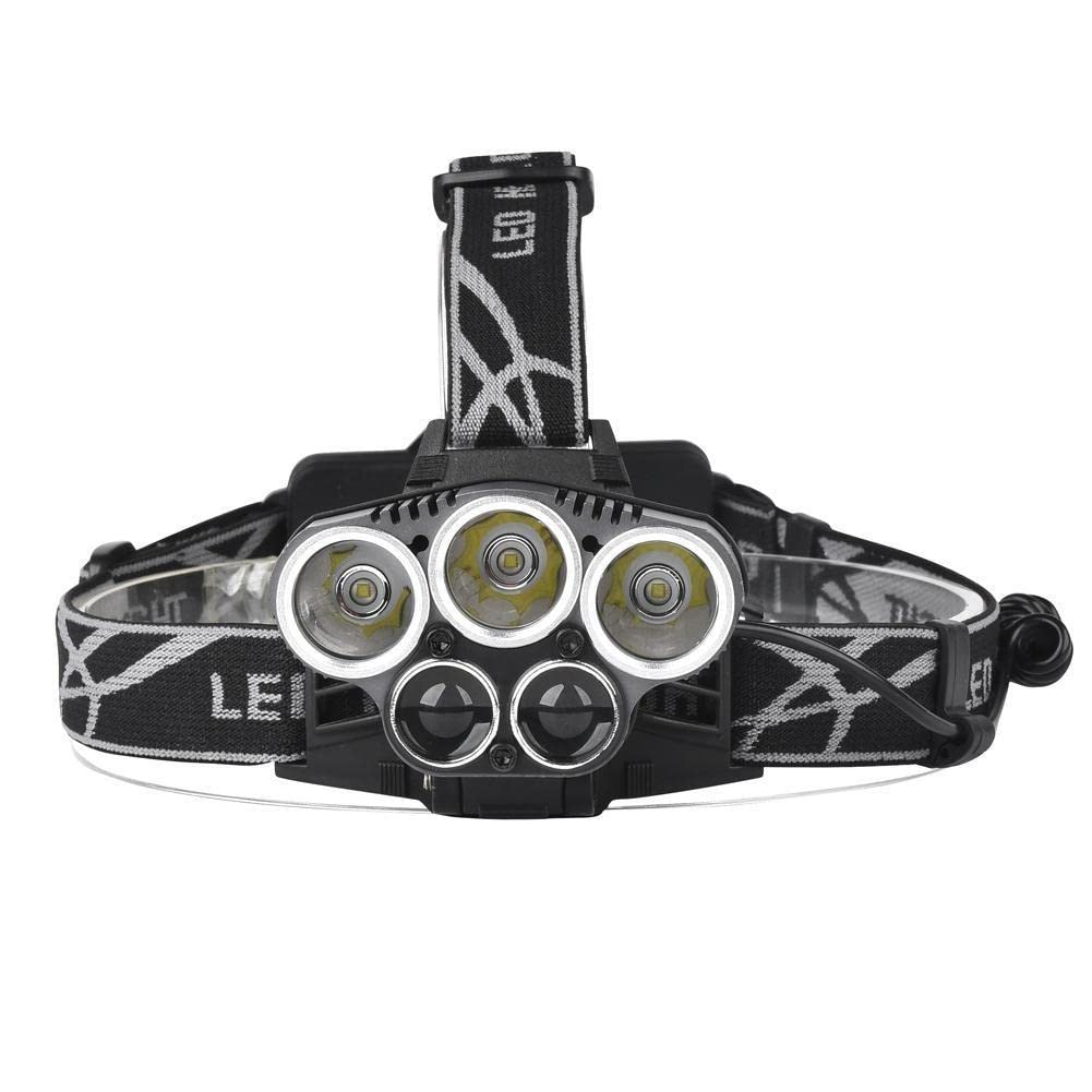 SPIRITUAL HOUSE Ultra Brightness Rechargeable Head Torch Headlamp Weatherproof LED Flash Light with Rechargeable Batteries Zoomable Work Light, Hard Hat Light (6 Mode Head LAMP) (B09WN3VQ7W) Amazon Price History, Amazon Price Tracker