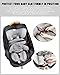 Drsvabze Padded Car Seat Travel Bag for Airplane, Heavy-Duty & Waterproof Car Seat Backpack for Air Travel, Fits Most Baby Car Seats, Boosters & Carriers with Airtag Compatible - Black