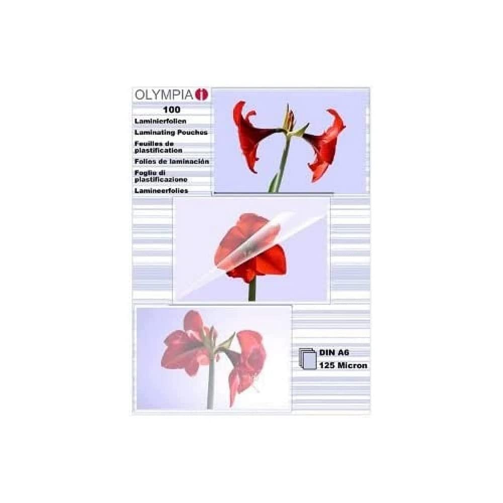 Olympia 9178 Laminating Pouches DIN A6 125 Micron