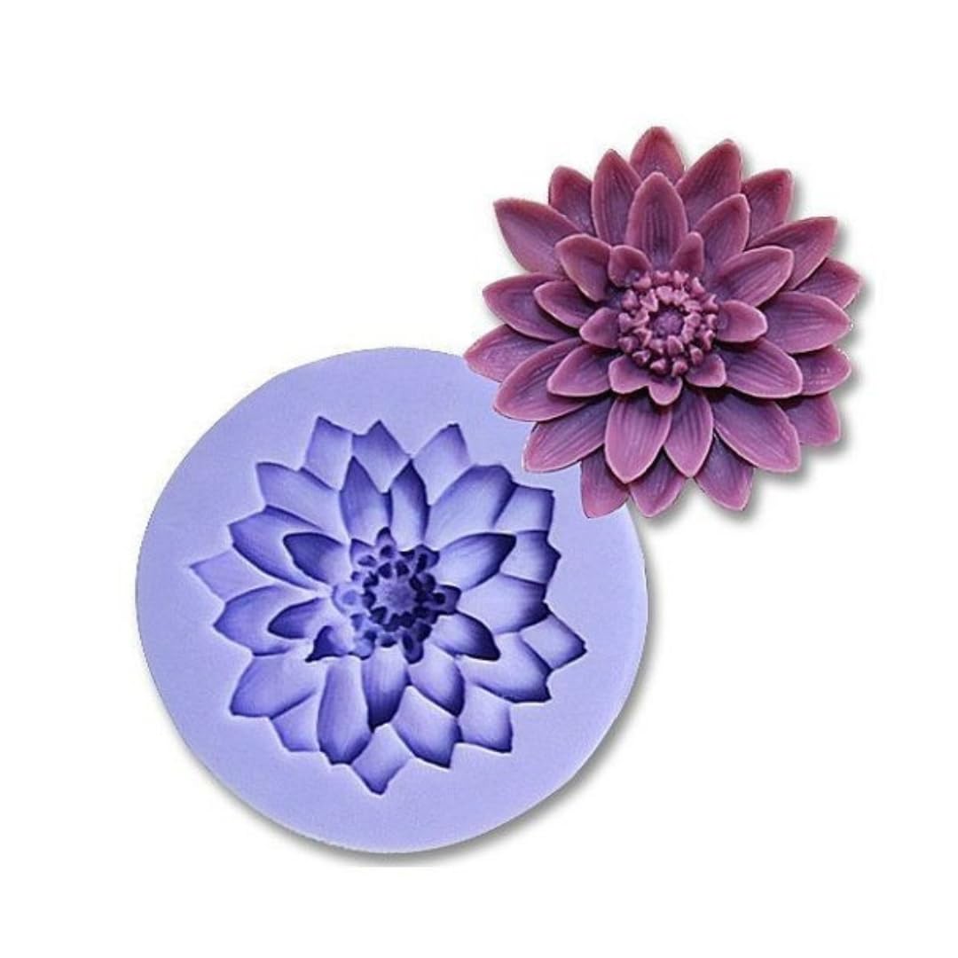 Skytail Lotus Flower Silicone Mould for Making Scented Candle Wax Waxmelts Aromatherapy Daisy Fondant Chocolate Candy Cake Decoration Cupcake Topper Gummy Jelly Cookie Sugarpaste Clay Soap Resin Molds-image-34