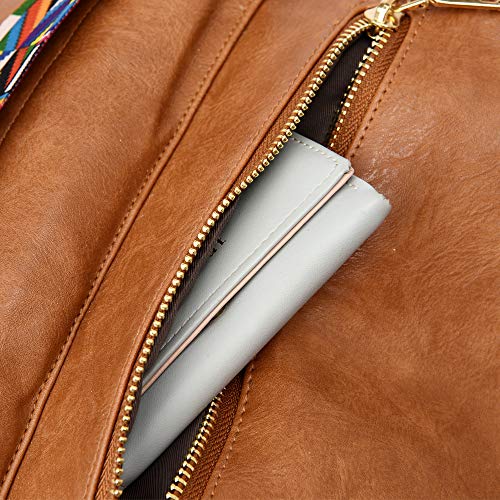 Zocilor Fashion Backpack Purse For Women Multipurpose Design Convertible Satchel Handbags And Shoulder Bag Pu Leather Travel Bag (Brown) #TOP7