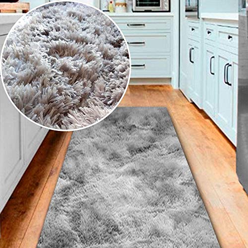 Tapete Passadeira Shaggy Pelo Alto Felpudo 50x180cm Casa Dona Cinza