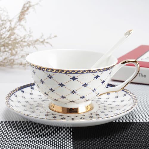 Porlien SETAS3001 Royal Blue Star-Night Teacup And Saucer Set thumb #4