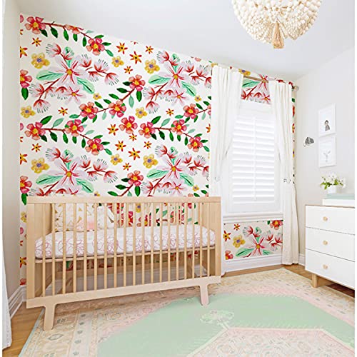 Decorativo fotomurale con foto de flores para crear un salón elegante y acogedor en casa 2