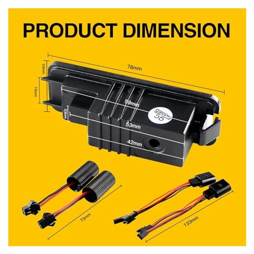 Placa de matrícula LED 12V Canbus para VW Passat CC Golf y Seat 4