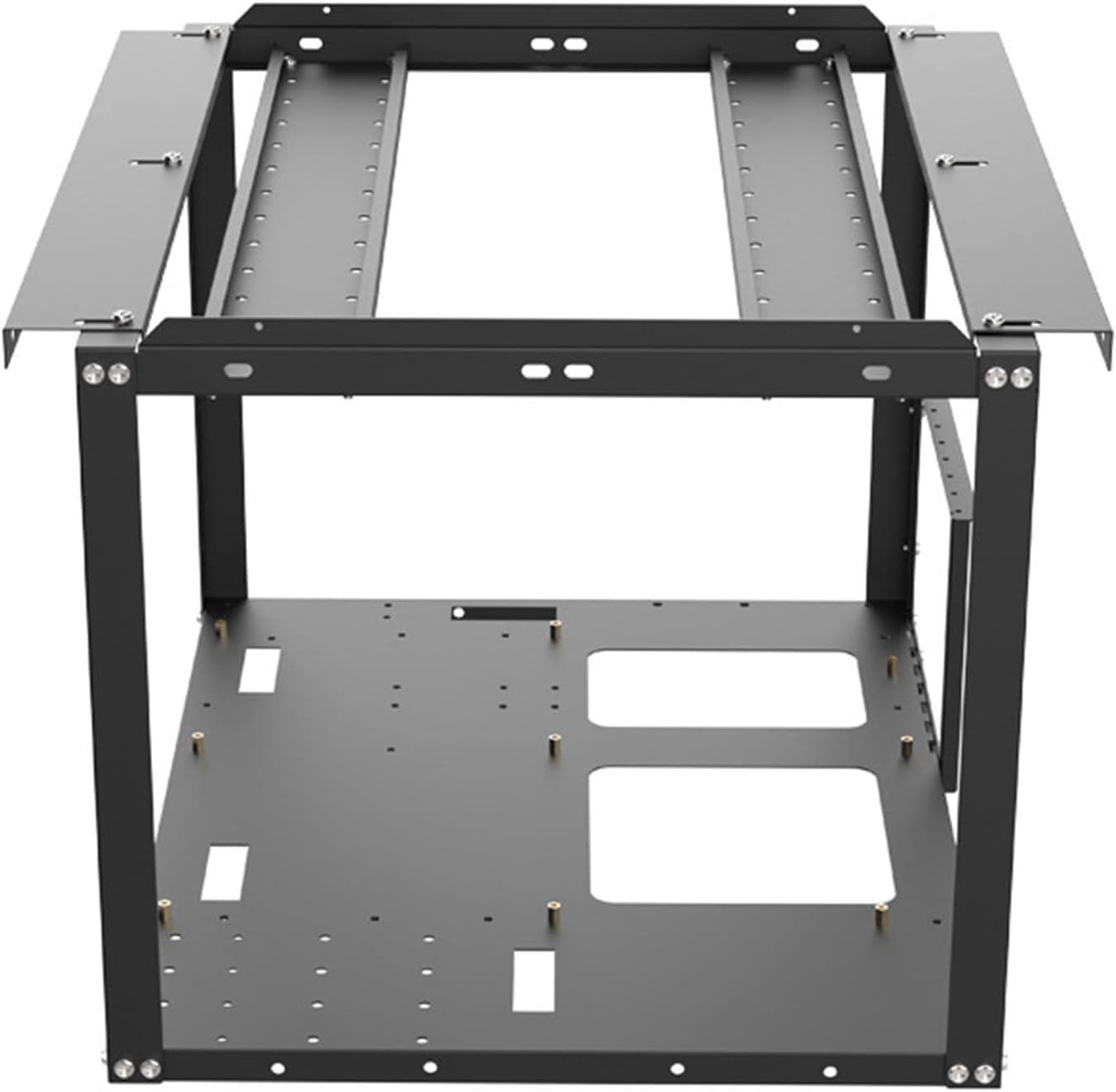 Mining Rig Frame, Pc Open Air Testbench Computer Case, Stackable Rack Stand Desktop Chassis for Cryptocurrency Mining, Durable Crypto Coin Minings Accessories, Adjustable Gpu Rig Frame