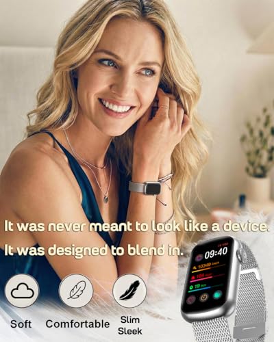 Image of MorePro Health Fitness Tracker, 24 /7 Heart Rate Monitor with Blood Pressure, Blood Oxygen, Sleep Tracking, IP68 Waterproof Activity Trackers with Step Counter, Compatible with iOS Android
