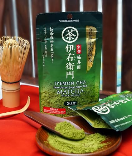 Image of IYEMON Ceremonial Japanese MatchaPowder | Ceremonial Grade MatchaIMatcha Green Tea |100% Pure and Authentic | Grown in Uji Kyoto | Imported from Japan | 30g-PACK OF 3