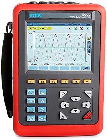 HFBTE Power Quality Analyzer Meter and Energy Analyzer ETCR5000 4 PCS ETCR300F Flexible Coil Current Sensor