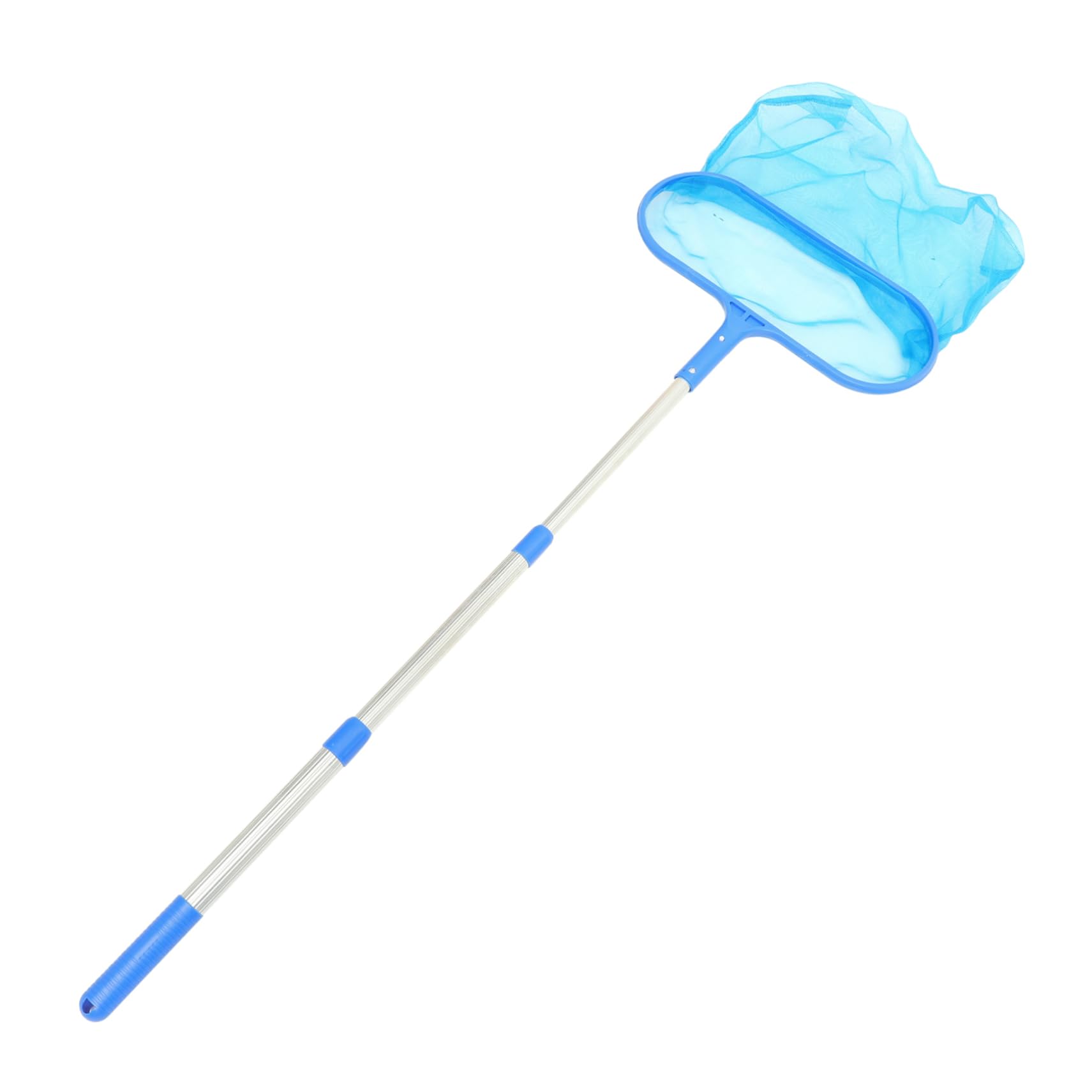 Mikikit Recogedora para Limpieza De Piscina Rastrillo para Piscina De Malla Herramienta De Limpieza con Pértiga Skimmer