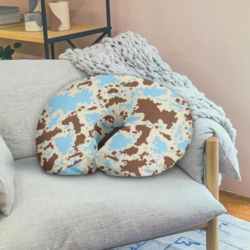 Image of Blue Cow Baby Nursing Pillow Cover for Breastfeeding Moms, Easy to Clean Breathable Neutral Breastfeeding Pillow Cover for Bottle Feeding