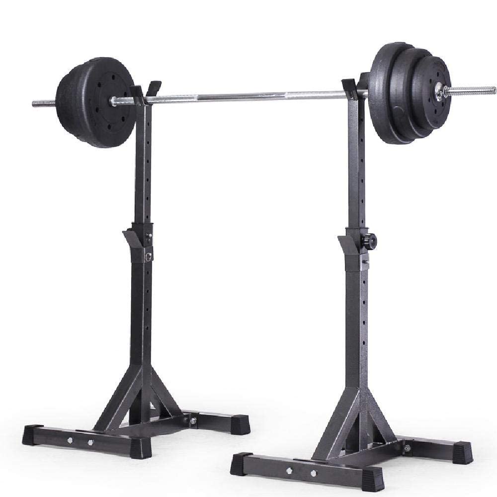ERoomQ Squat Rack Stand Barbell Free Press Bench Home Gym Squat Rack Adjustable Barbell Rack Split Squat Rack Weightlifting Bench Press Home Fitness
