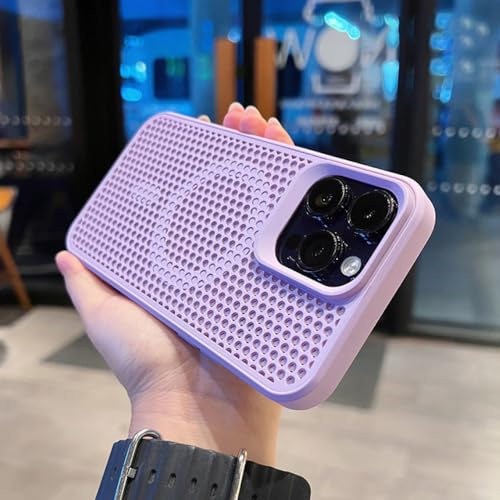 Coque respirante à dissipation thermique pour iPhone 13 violette