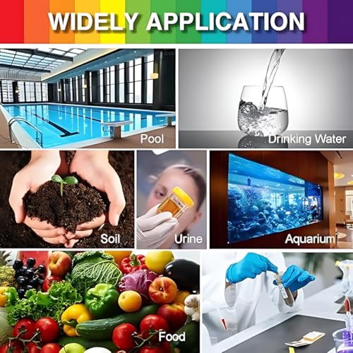 Image of IONIX Full PH1-14 Strips, PH testing Strips, Test Indicator Litmus Paper Water Soil Test Kit, PH papers, Litmus Paper, 1 Pack 80 Strips,