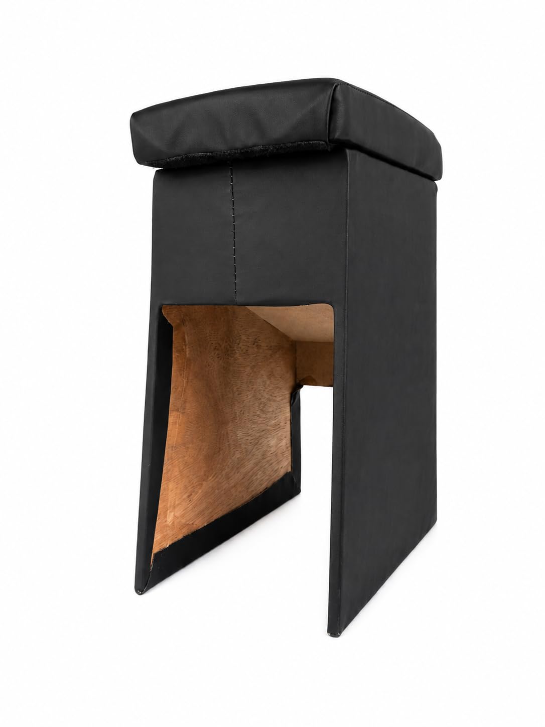 Armrset Black Compatible with I 10 GRAND/Wooden armrest. Custom fit With compartment. Easy to install | Wooden Armrest-image-35