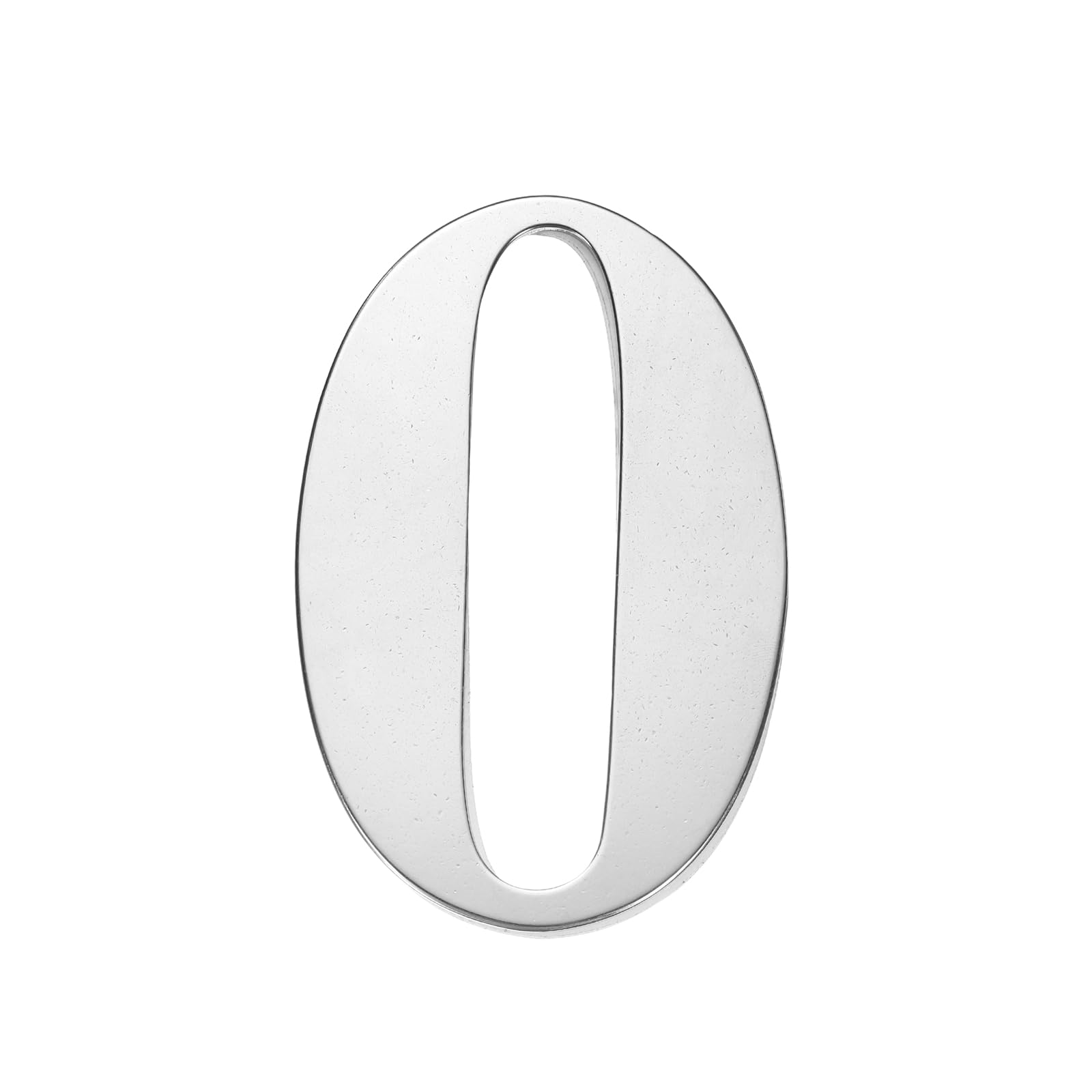 sourcing map 2 Inch House Numbers, 304 Stainless Steel Self-adhesive Mailbox Door Stickers, Outdoor Address Signs for Office Hotel Apartments, Garden (Silver 0)