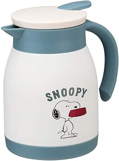 Skater（スケーター）保温保冷真空双层结构不锈钢桌面壶广口形状啤酒杯600ml Snoopy（斯努比）花生VSP6