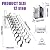10FT Pull Down Attic Stairs, 12 Steps Wall Mounted Folding Loft Ladder,Extension Steps Ladder with Armrests? Folding Loft Staircase with Handrails